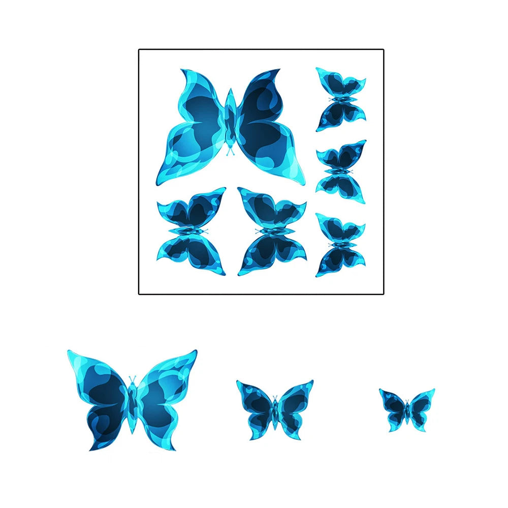 Blue Luminous Butterfly Wall Sticker