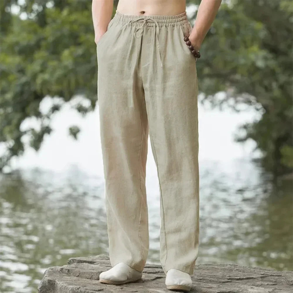 Cotton Linen Beach Joggers