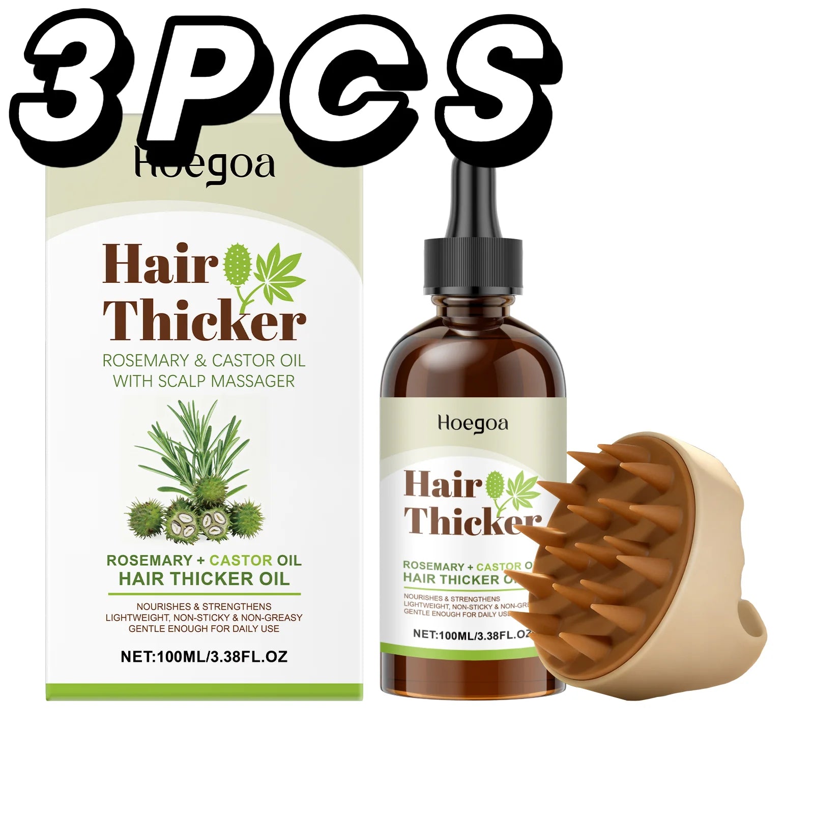 Natural Rosemary Castor Hair Oil