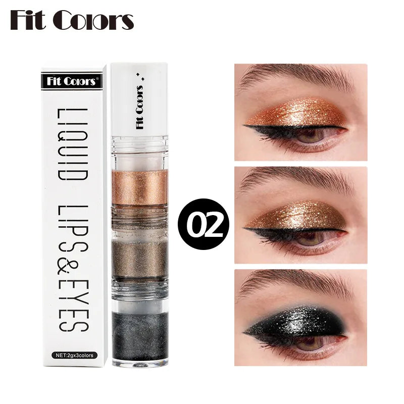 3-Section Liquid Eyeshadow and Lip Dye