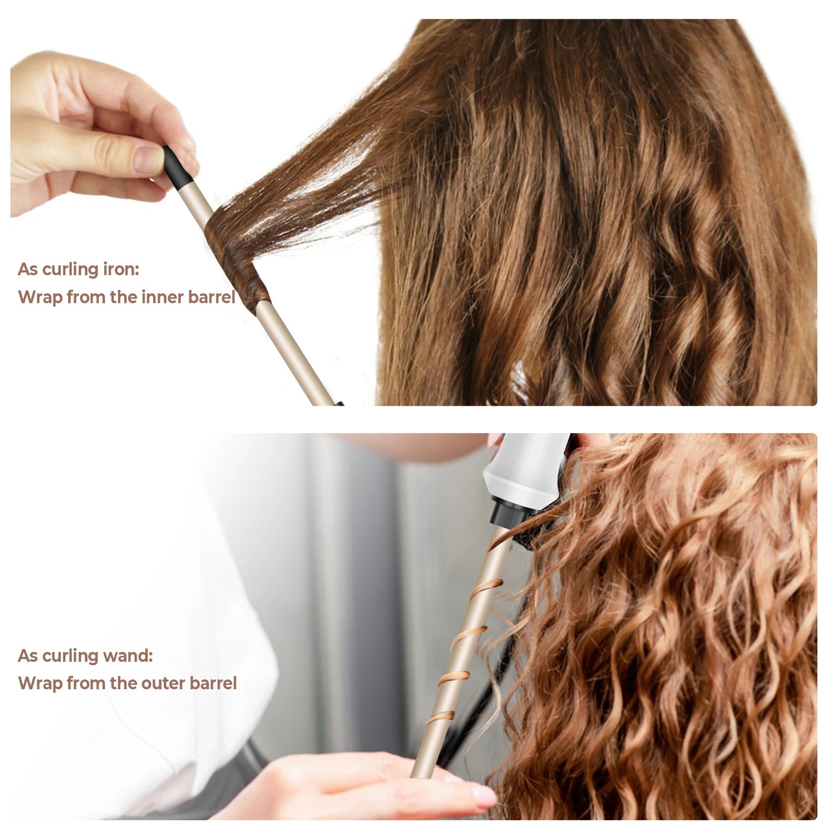 9mm Ceramic Hair Curler Wand