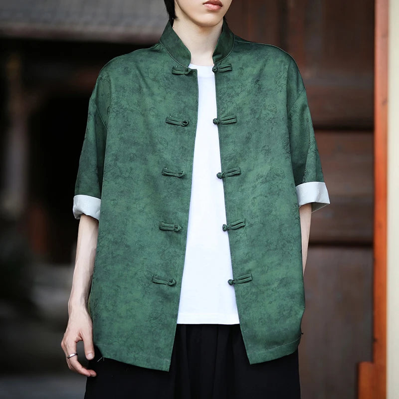 Vintage Ice Silk Tang Suit