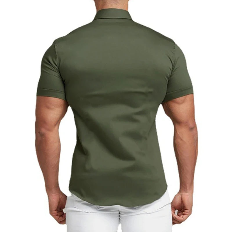 2025 Men’s Summer Casual Slim Shirt