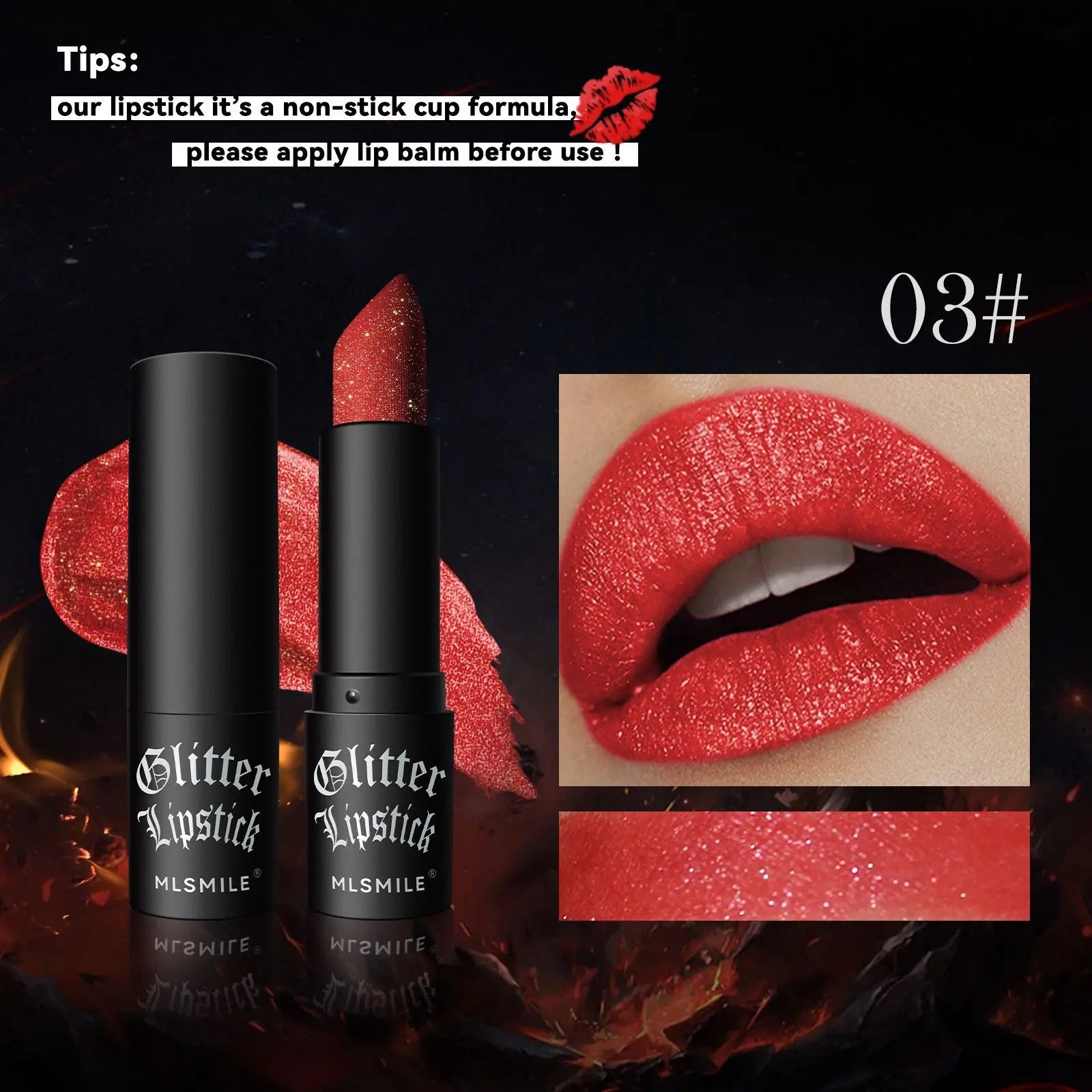 7 Colors Glitter Metallic Lipstick Set