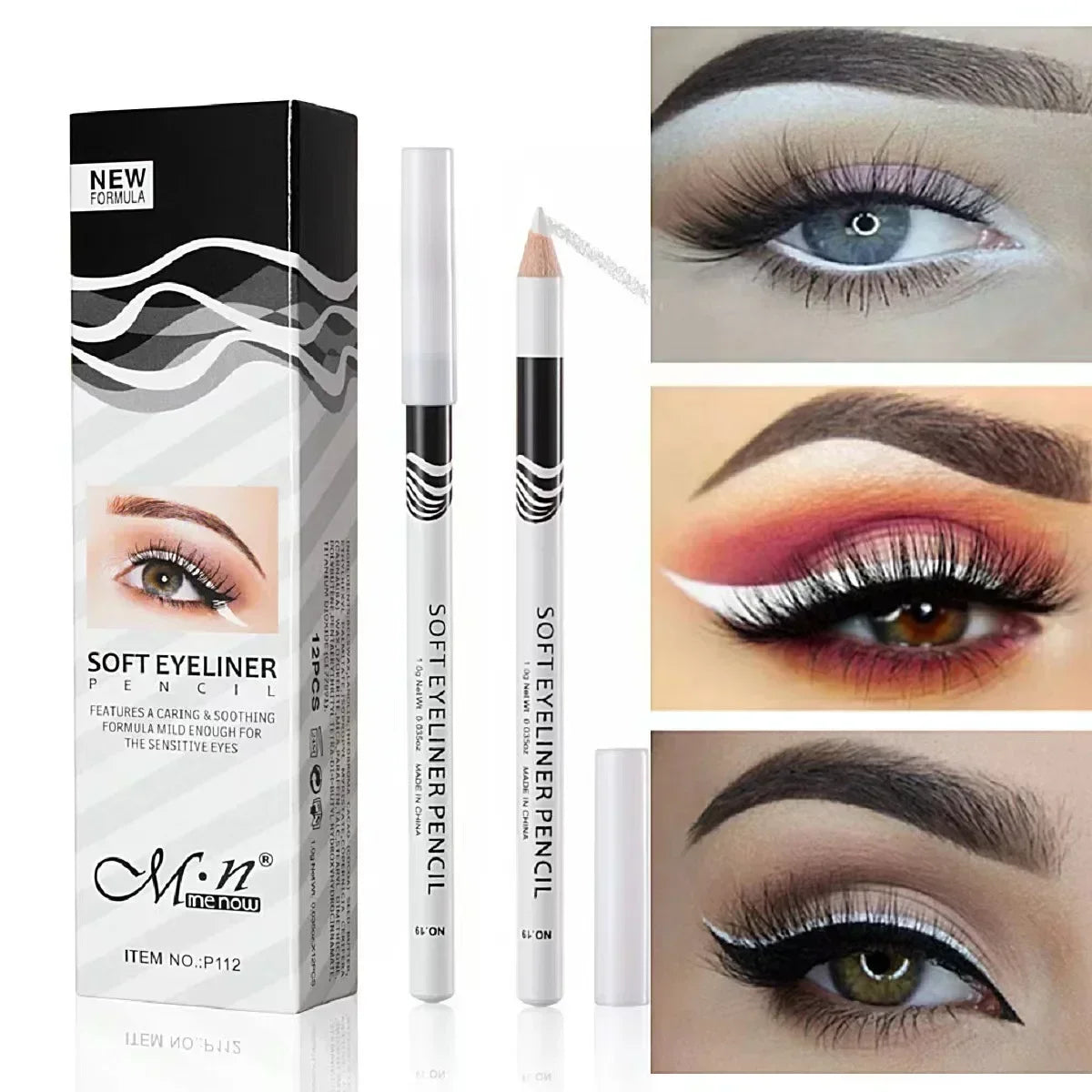 White Matte Eyeliner Pencil