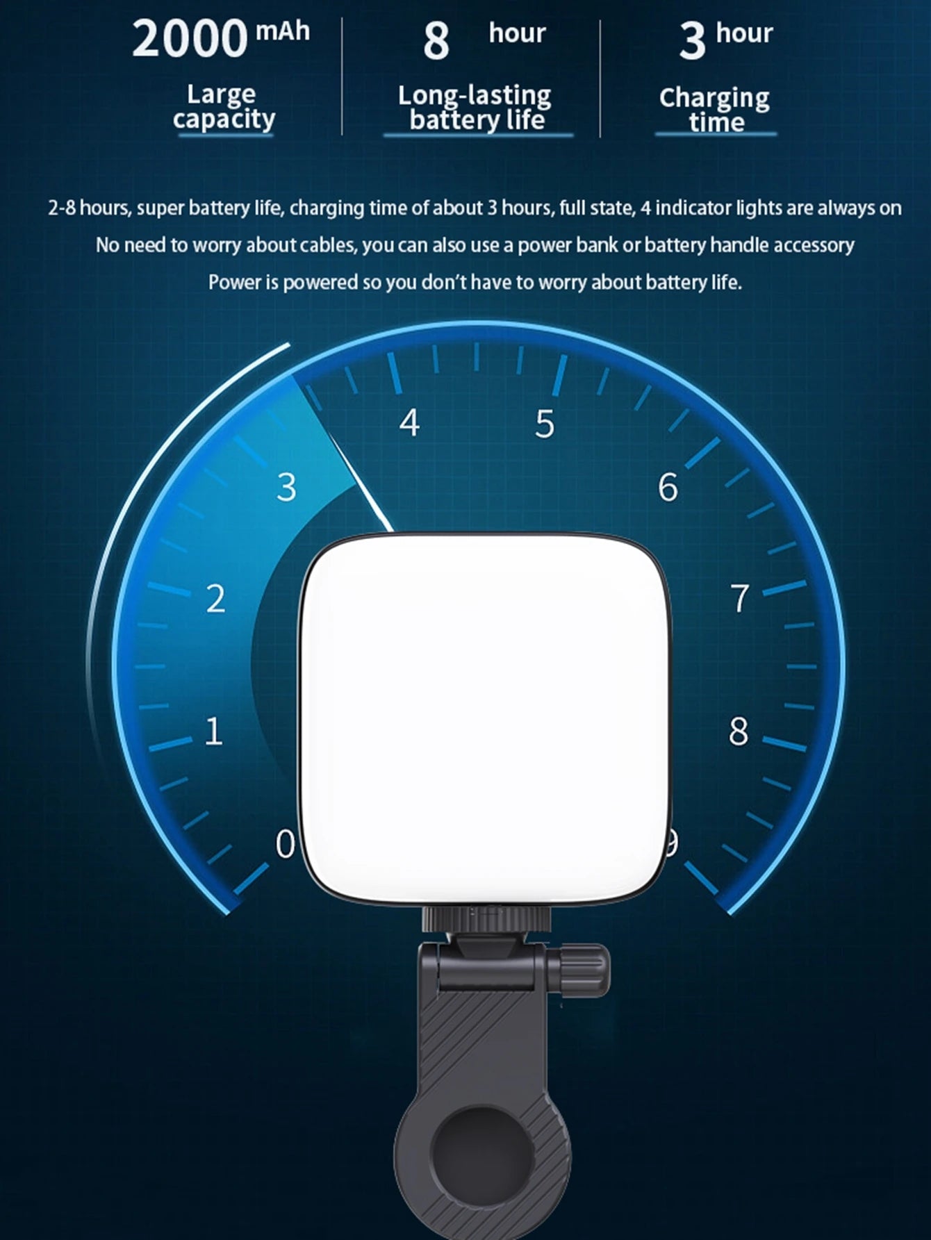 Mini LED Fill Light for Camera