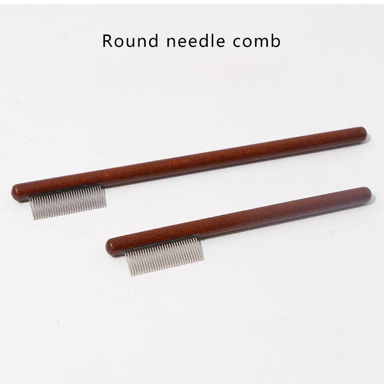 Wood Pet Facial Cleaning Comb