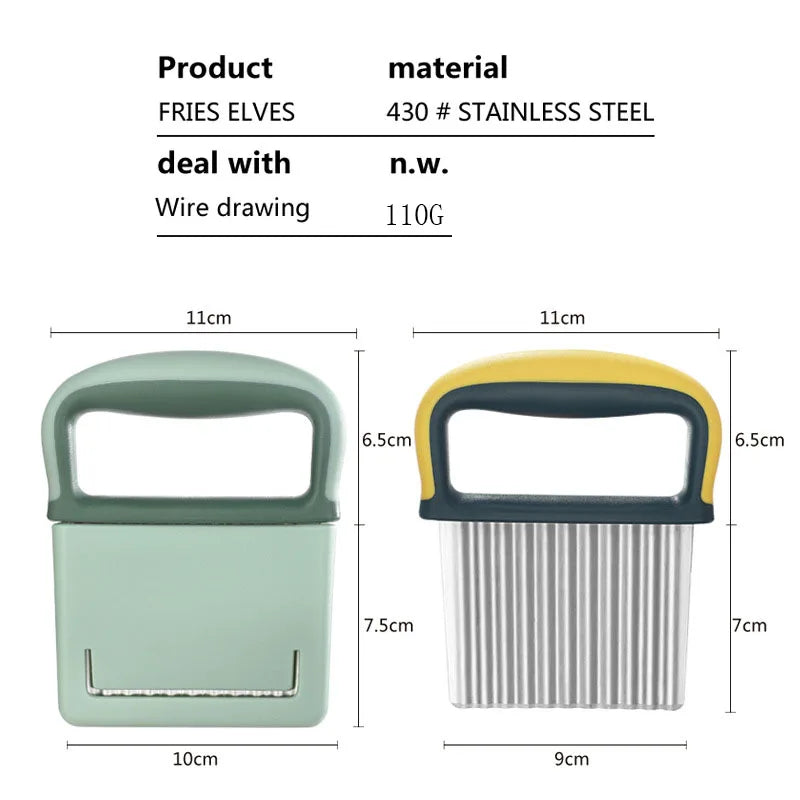 Late-Model Corrugated Potato and Vegetable Slicer with Wavy Blade