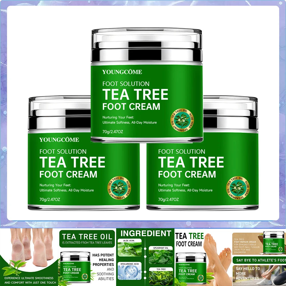 Tea Tree Aloe Foot Cream Deep Moisturizing Repair