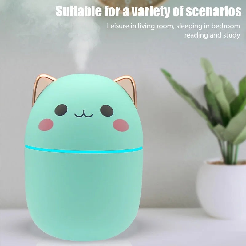 Mini Cute Air Humidifier Essential Oil Aroma Diffuser USB