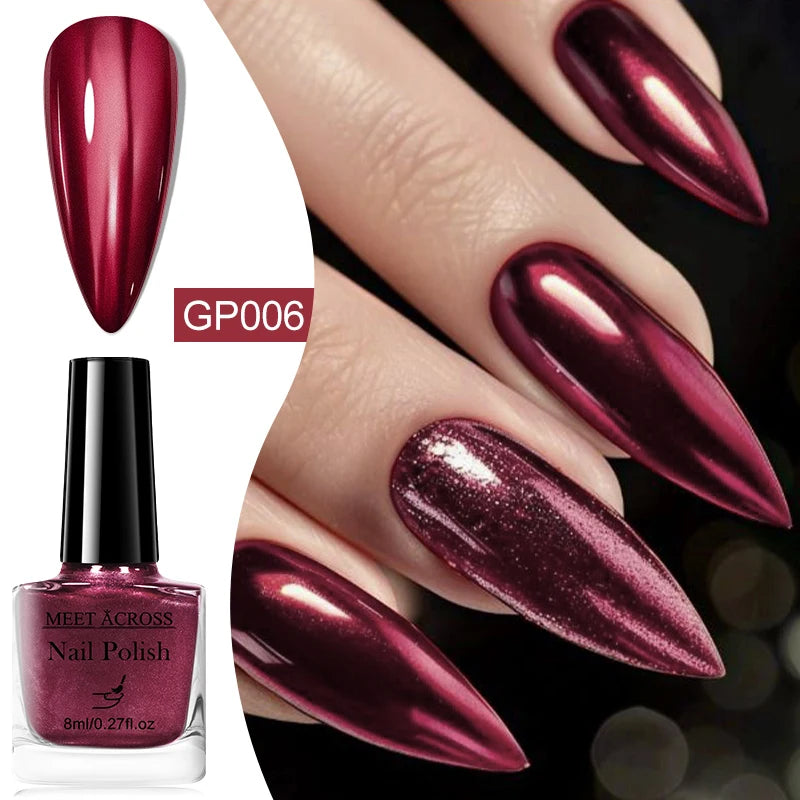 Metallic Mirror-Effect Fast-Dry Nail Polish