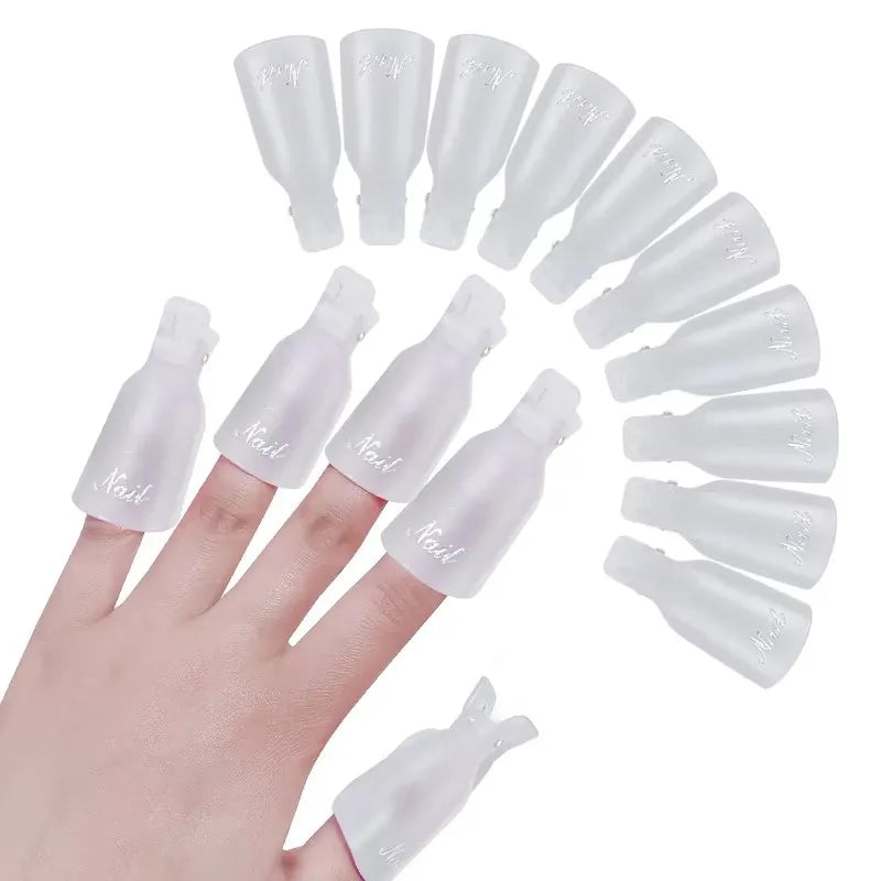 Colorful Acrylic Soak-Off Nail Clips
