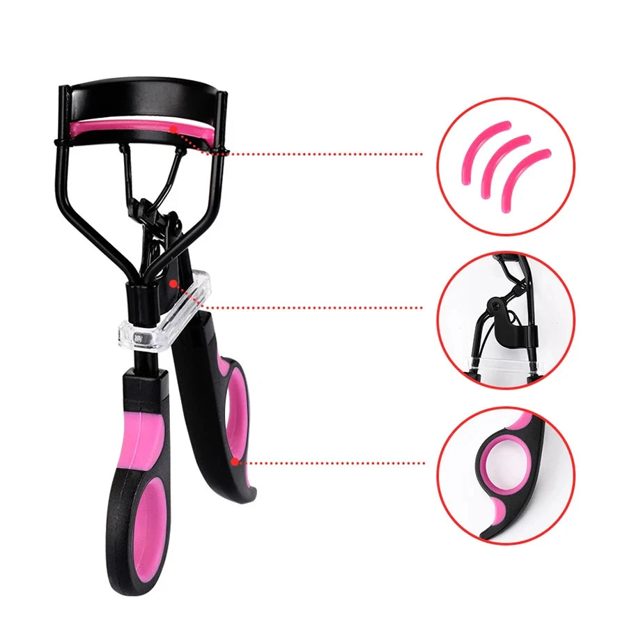 Dual Color Eyelash Curler and Brow Trimmer