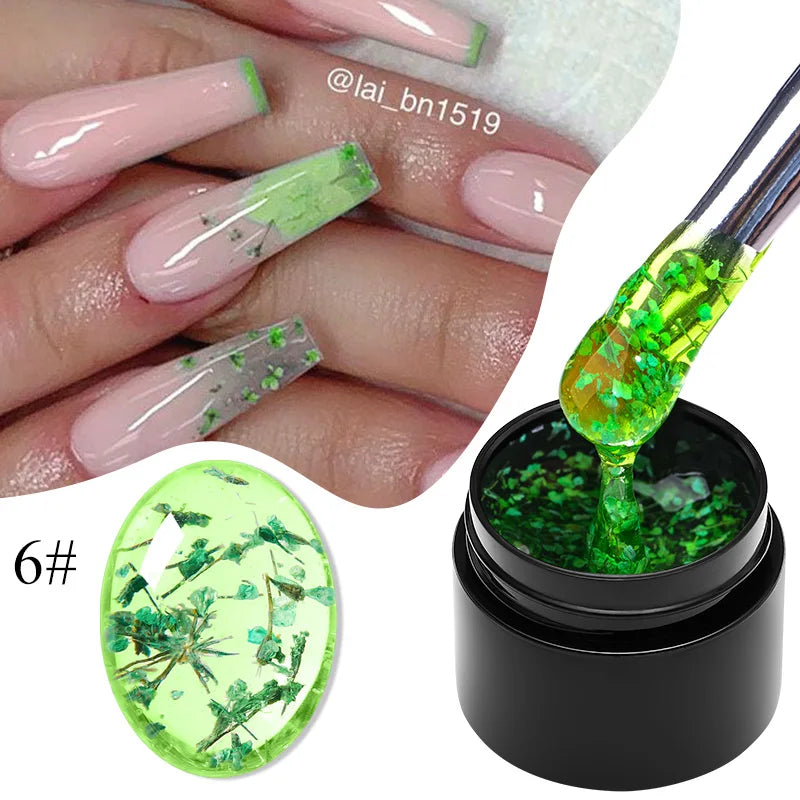 5ml Pink Dried Flower Gel Nail Polish