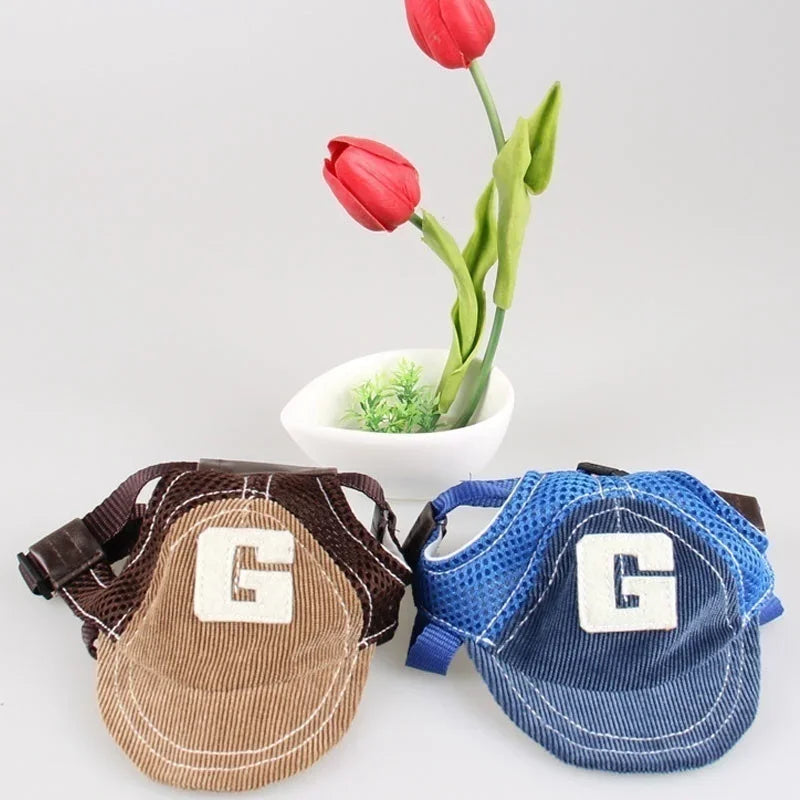 Breathable Cotton Dog Sun Hat