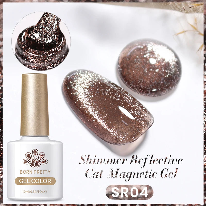 Sparkling Magnetic Cat Eye Gel Polish