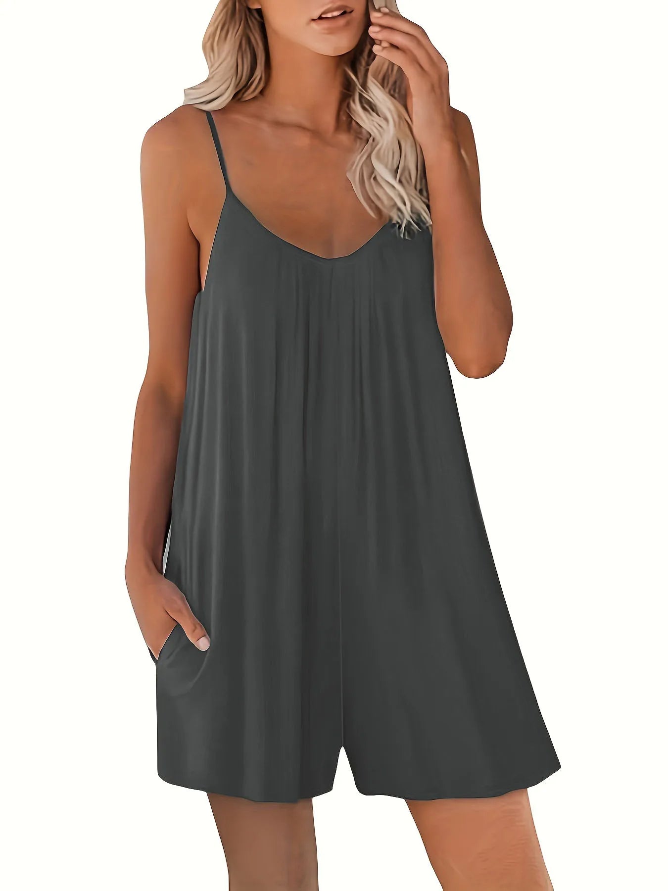 Summer Casual Pocket Jumpsuit