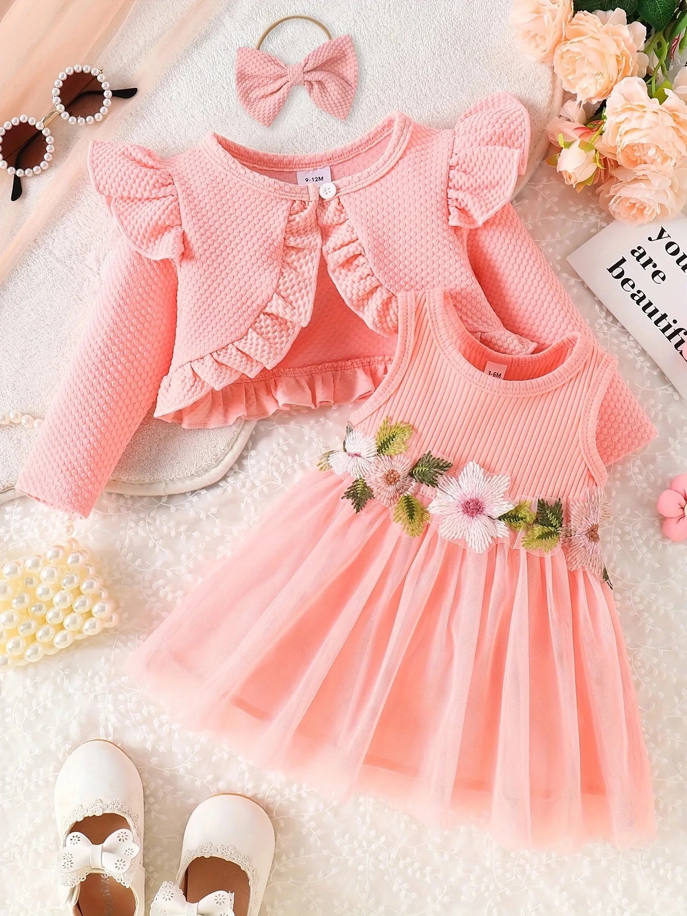 Baby Girl Summer Mesh Dress Set