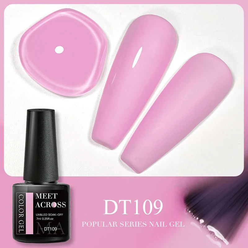 5ml Pink Dried Flower Gel Nail Polish