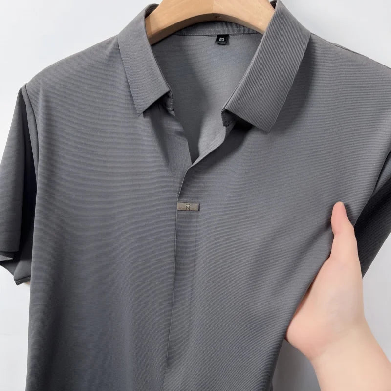 Ice Silk Polo Shirt