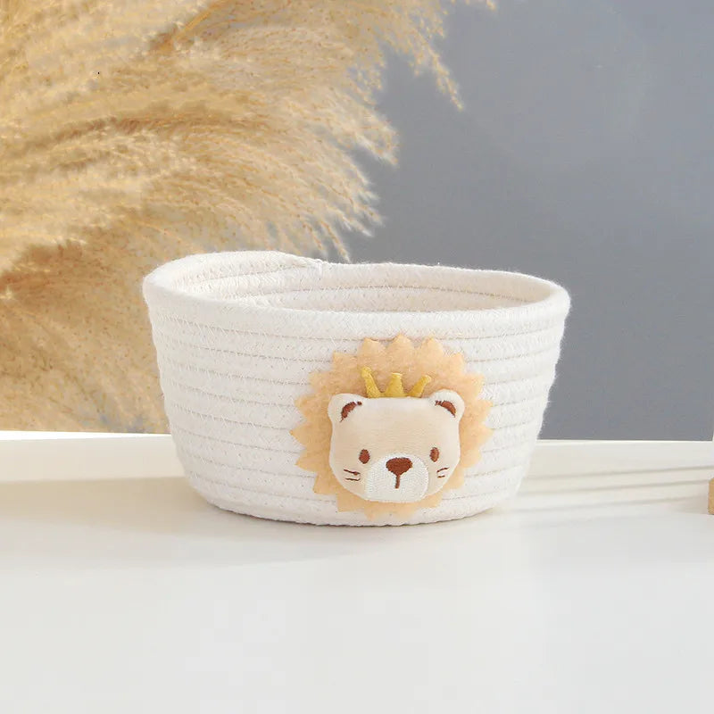 Handwoven Cotton Rope Storage Basket