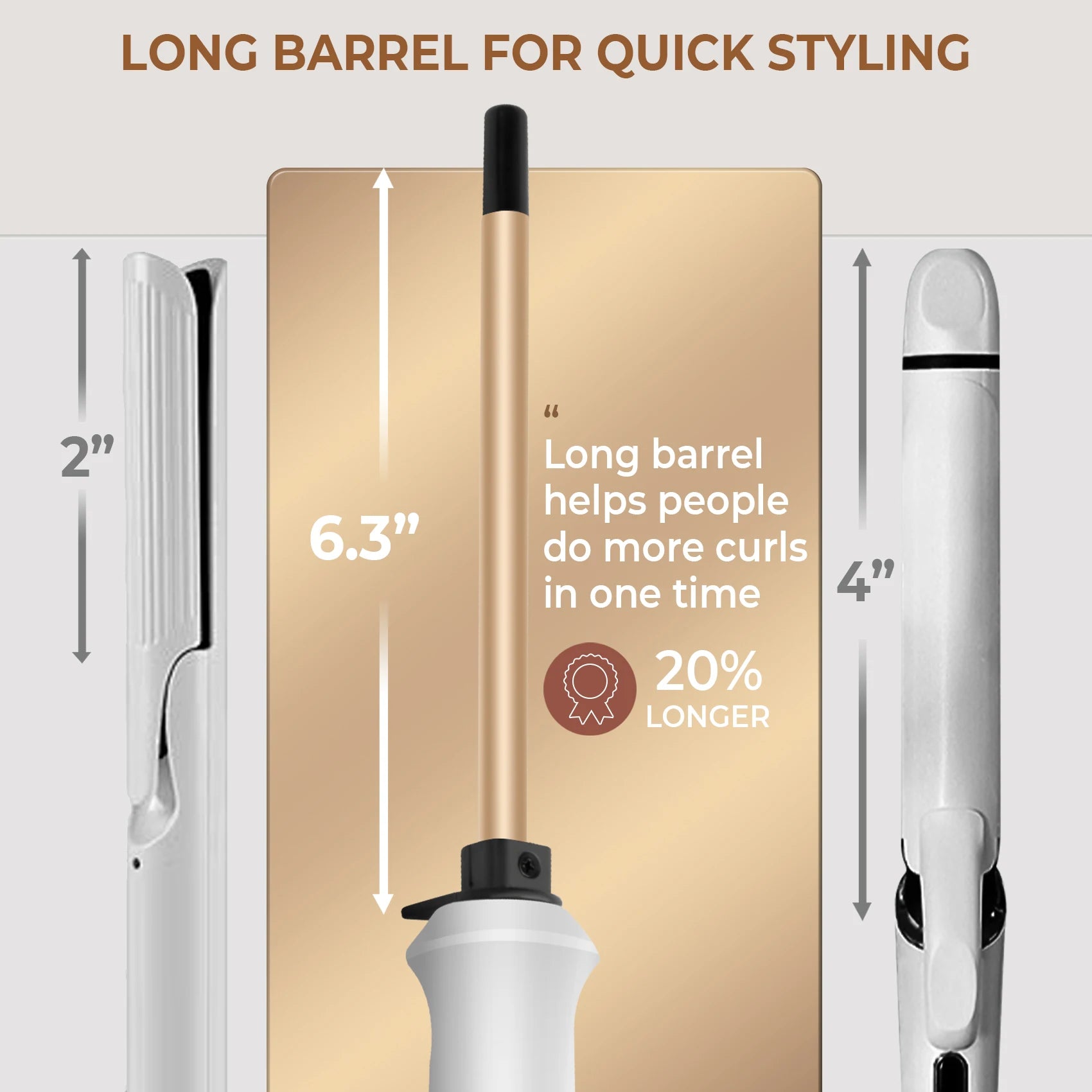 9mm Ceramic Hair Curler Wand