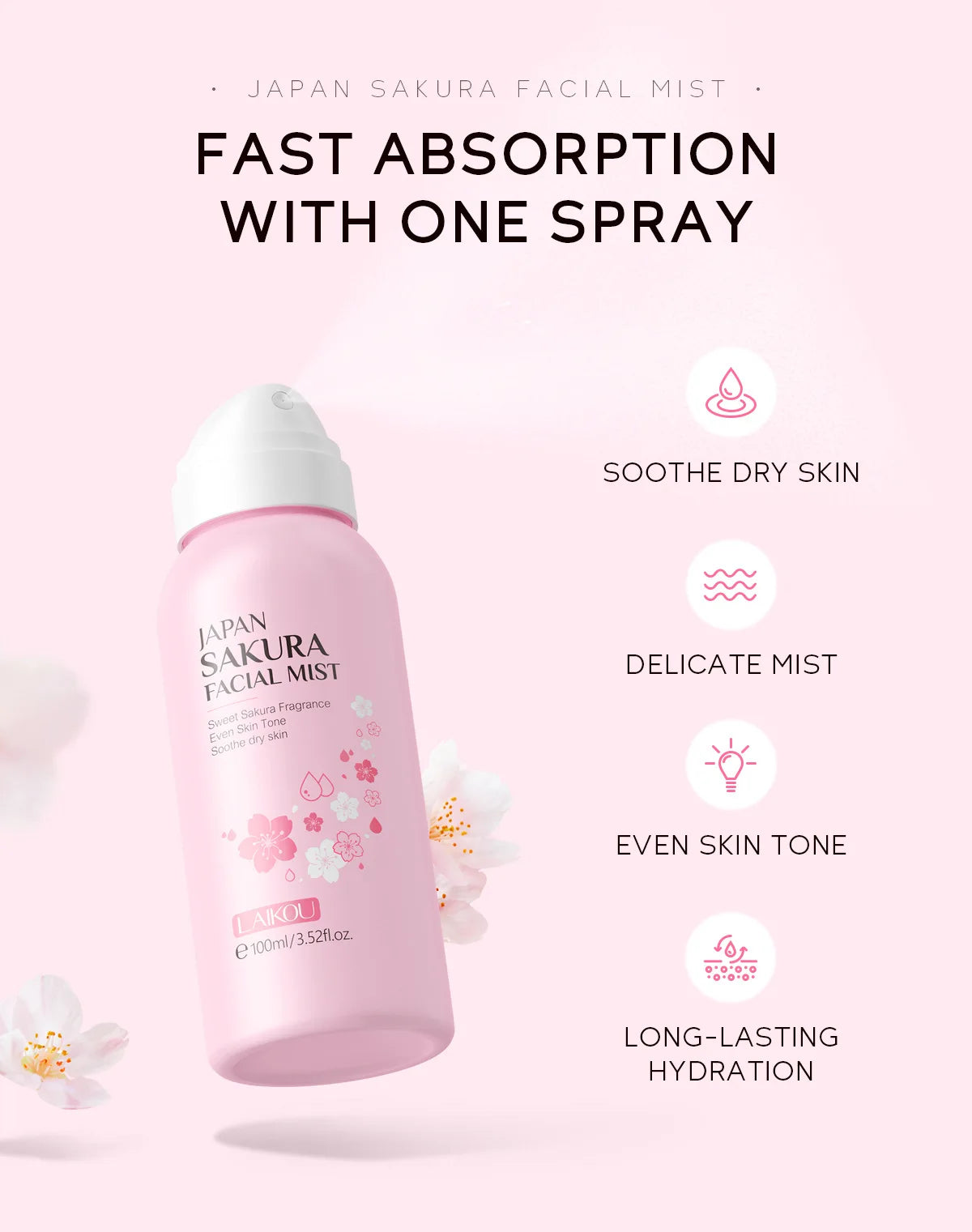 Sakura Brightening Facial Mist Toner