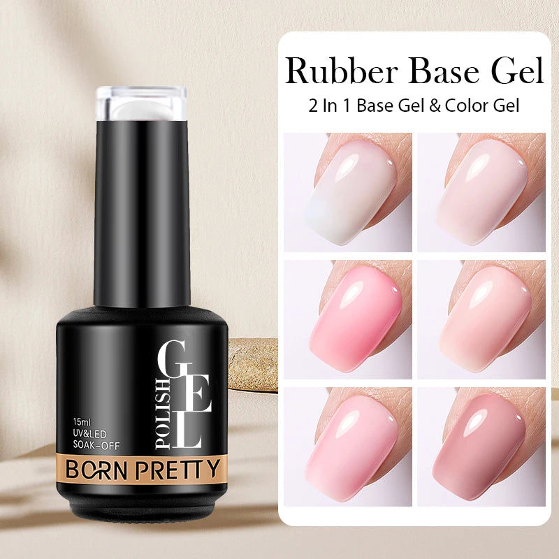 Milky Pink Rubber Base Gel Nail Polish