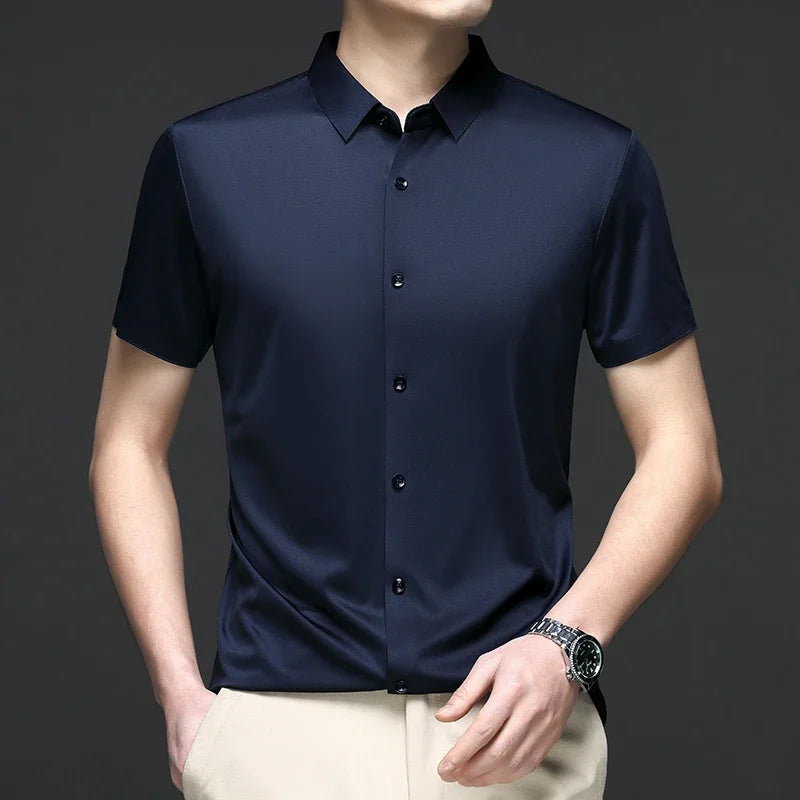 Solid Color Business Shirt