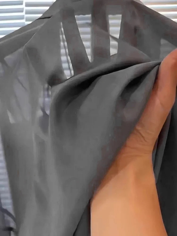 Summer Ice Silk Sheer Chiffon Blouse