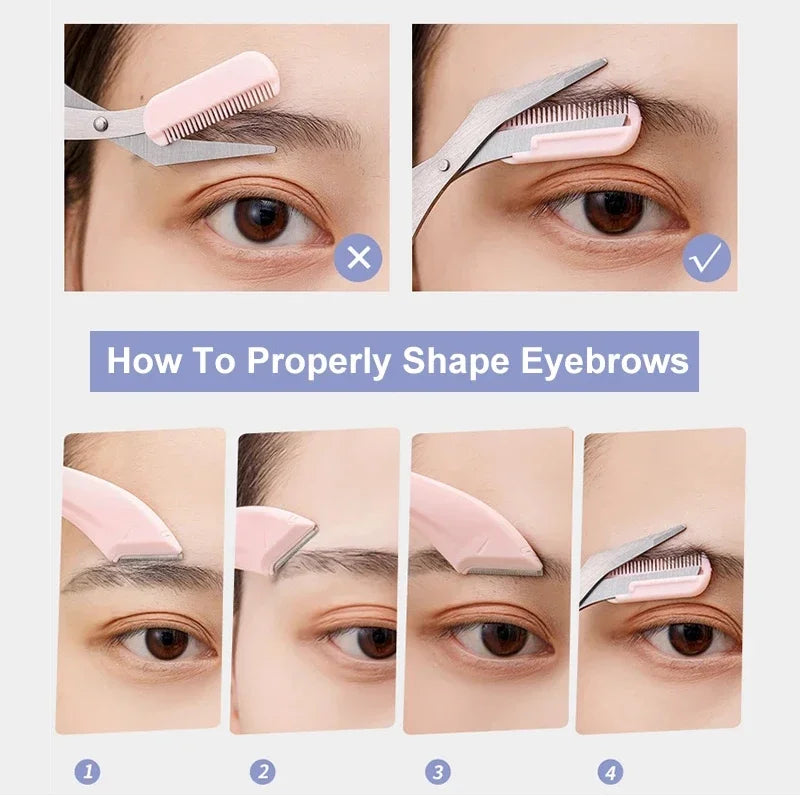 Precision Eyebrow Trimming Razor Set