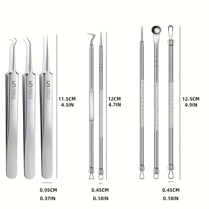 8 Stainless Steel Extraction Tools