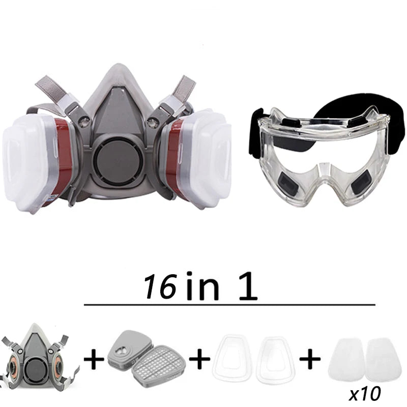 6200 Gas Mask Half Face Respirator