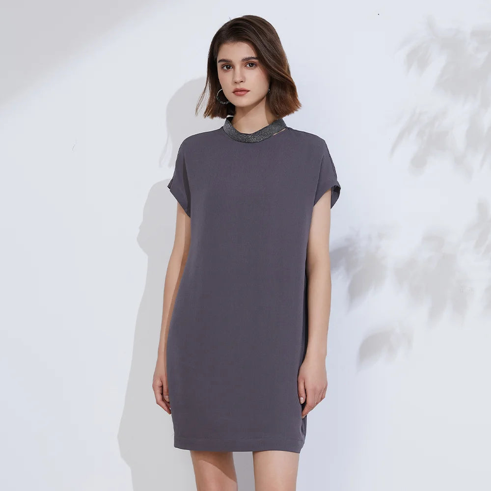 Elegant 100% Silk Summer Dress