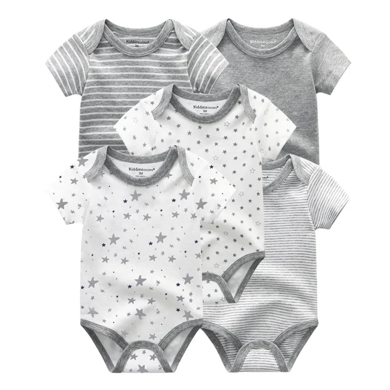 5-Pack Cotton Baby Bodysuits