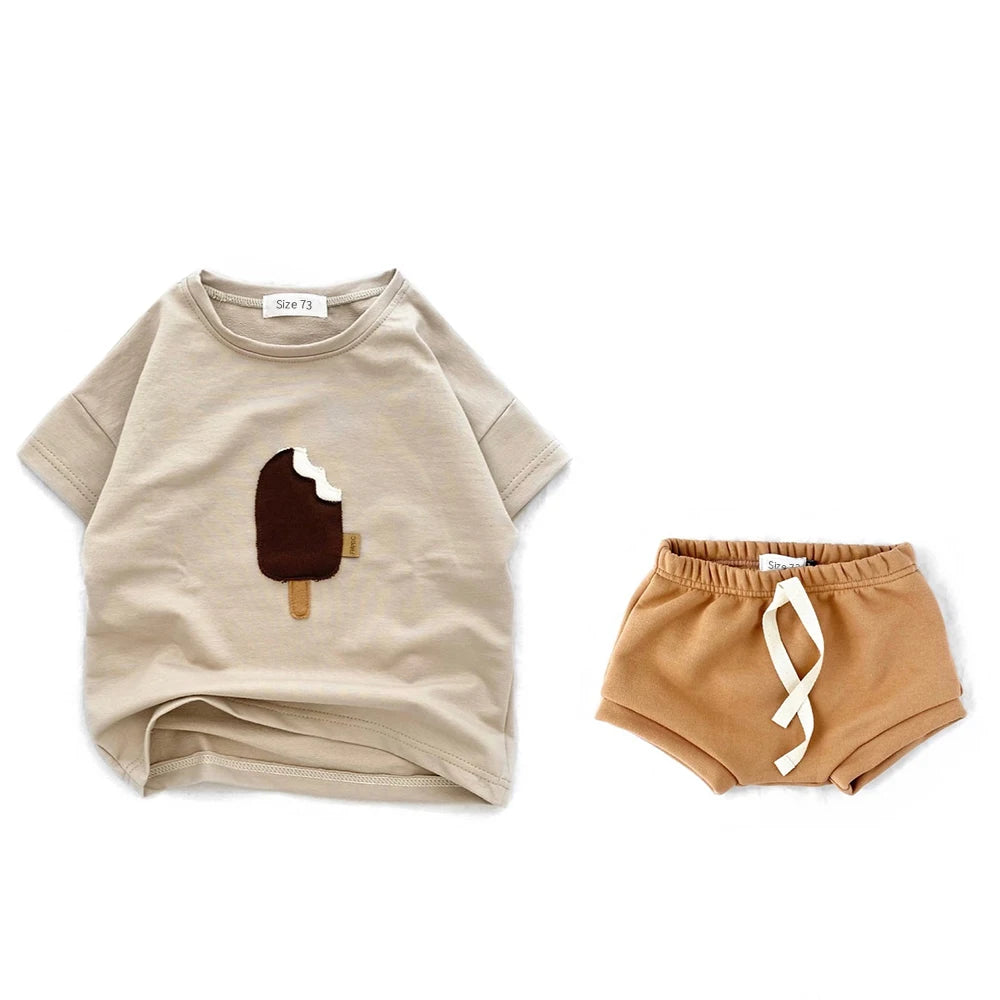 Summer Cotton Baby Shorts: Versatile Solid Sports Fashion Shorts