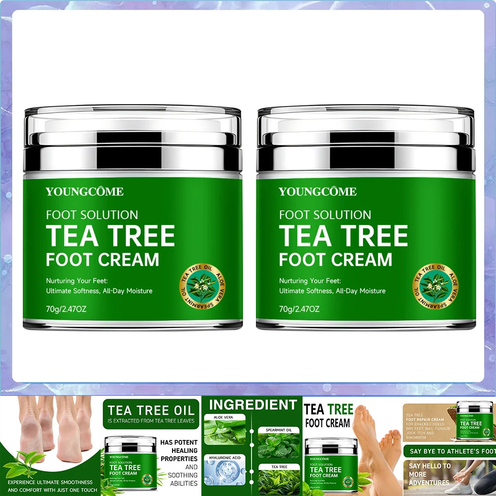 Tea Tree Aloe Foot Cream Deep Moisturizing Repair
