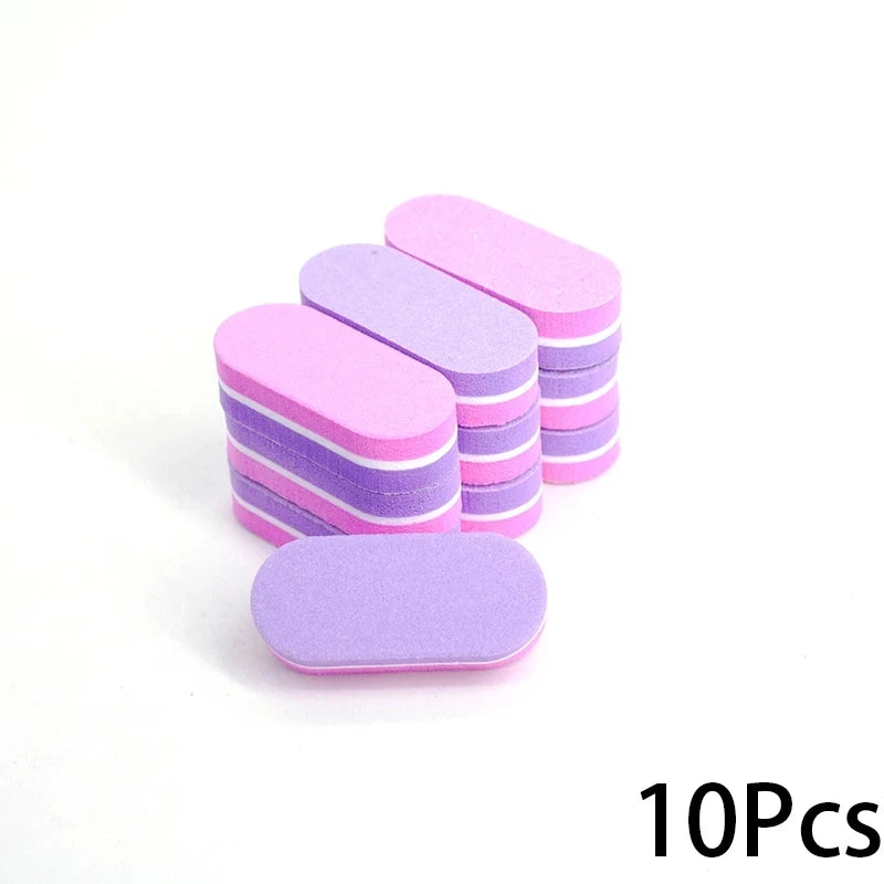 Mini Double-Color Nail Buffer Sponge Blocks