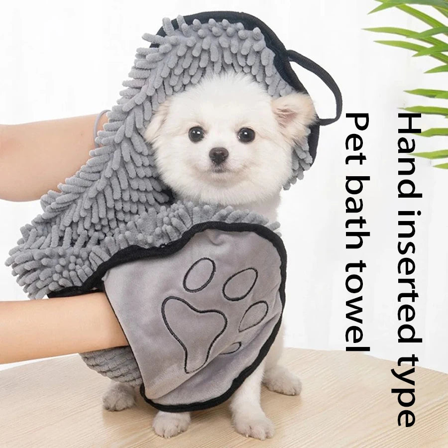 Quick-Dry Absorbent Pet Bath Towel