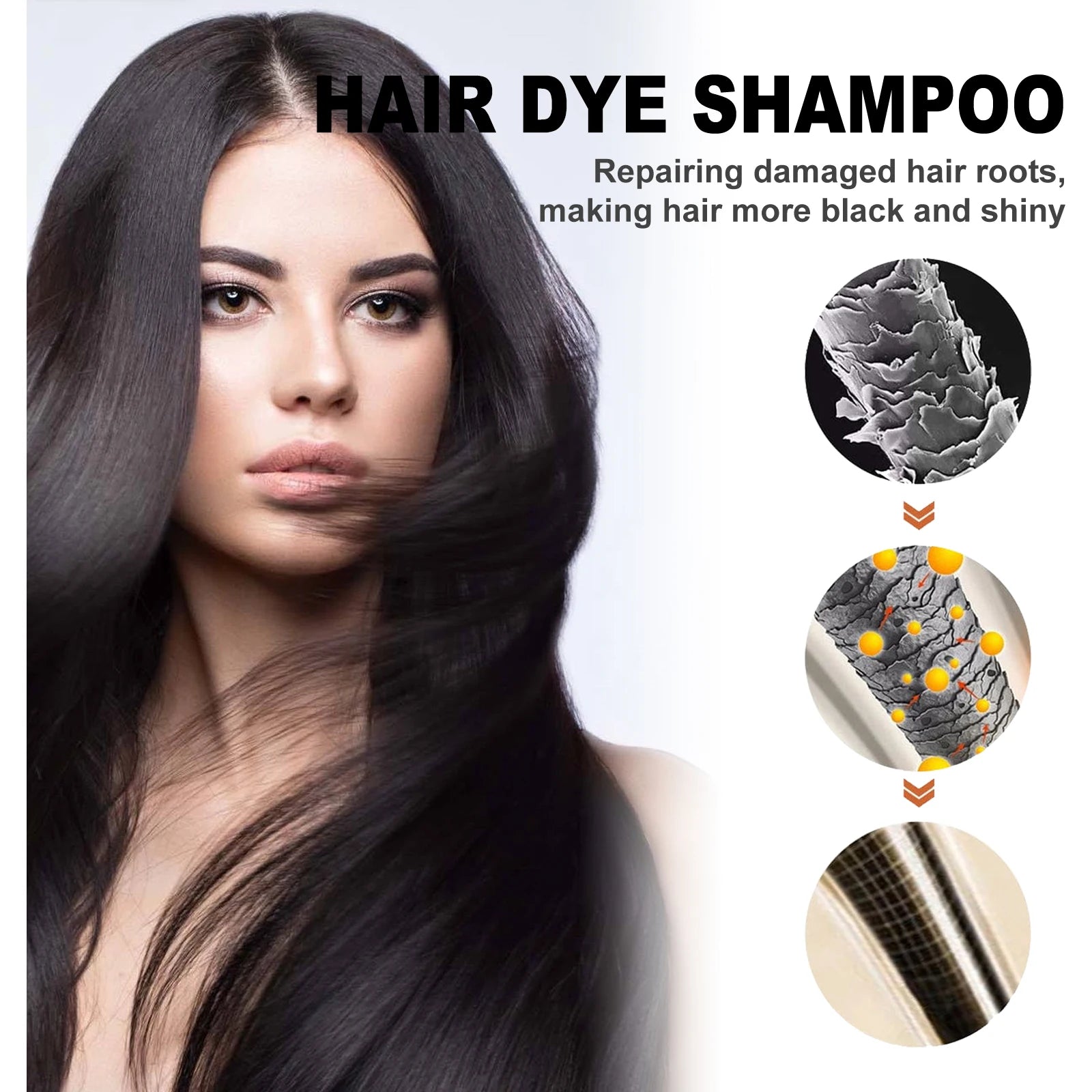 100ml Natural Plant Hair Dye Shampoo