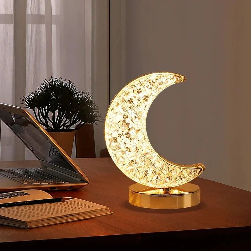 3D Crystal Moon Lamp