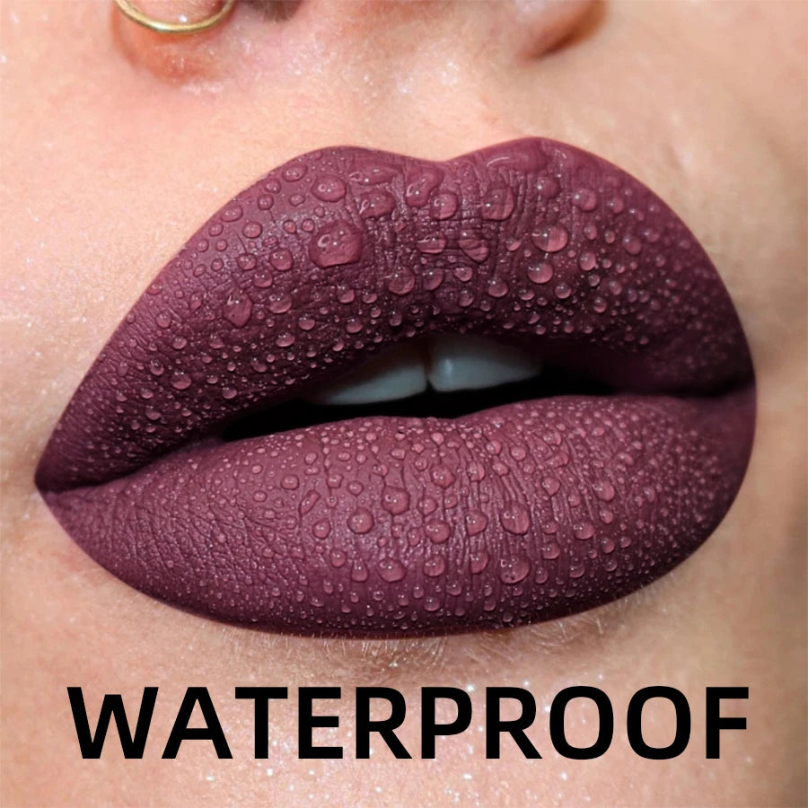19-Color Matte Velvet Lip Gloss Collection
