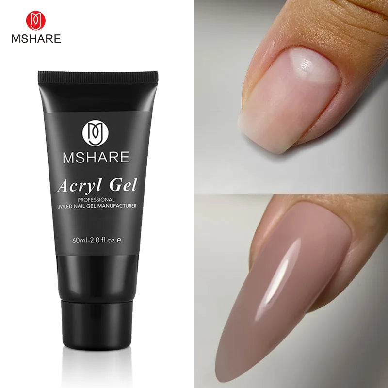 Hema-Free Milky White Poly Nail Extension Gel