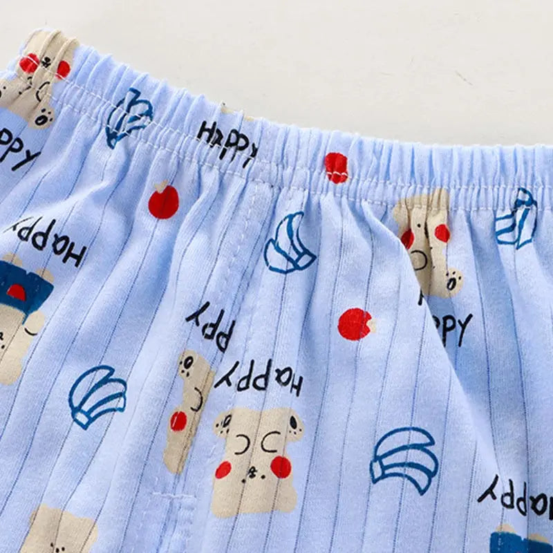 Summer Cartoon Baby Pajama Set: Cotton Toddler Sleepwear Fashion