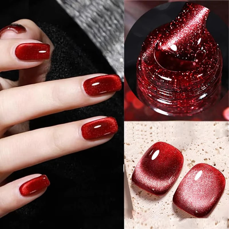 Sparkling Magnetic Cat Eye Gel Polish