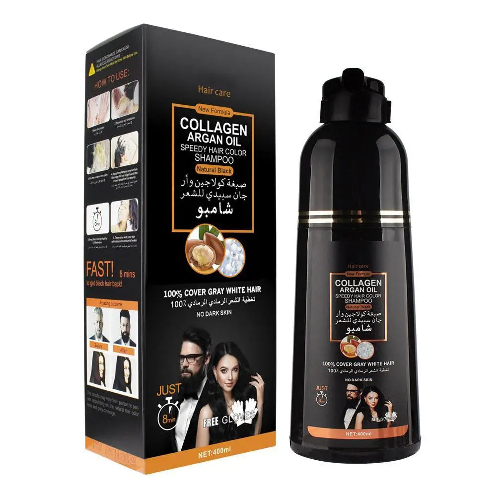 3-in-1 Black Hair Dye Shampoo