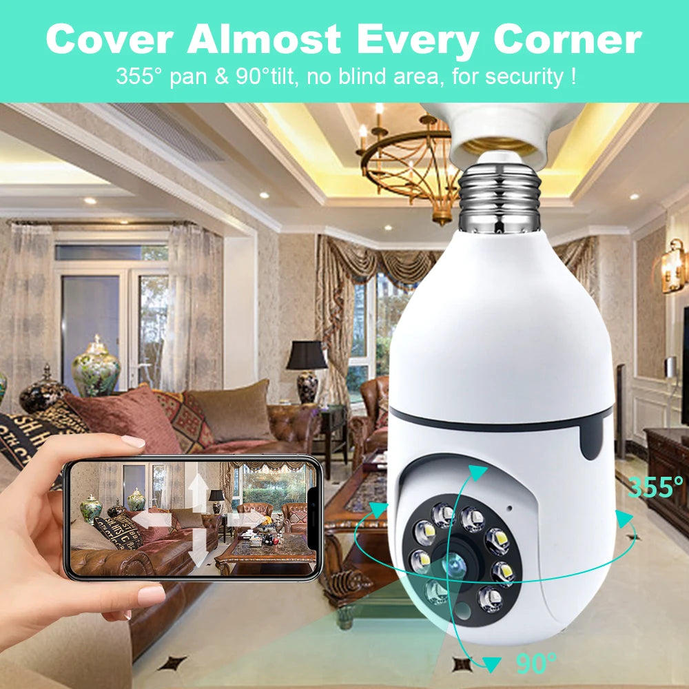 3MP E27 Bulb Surveillance Camera