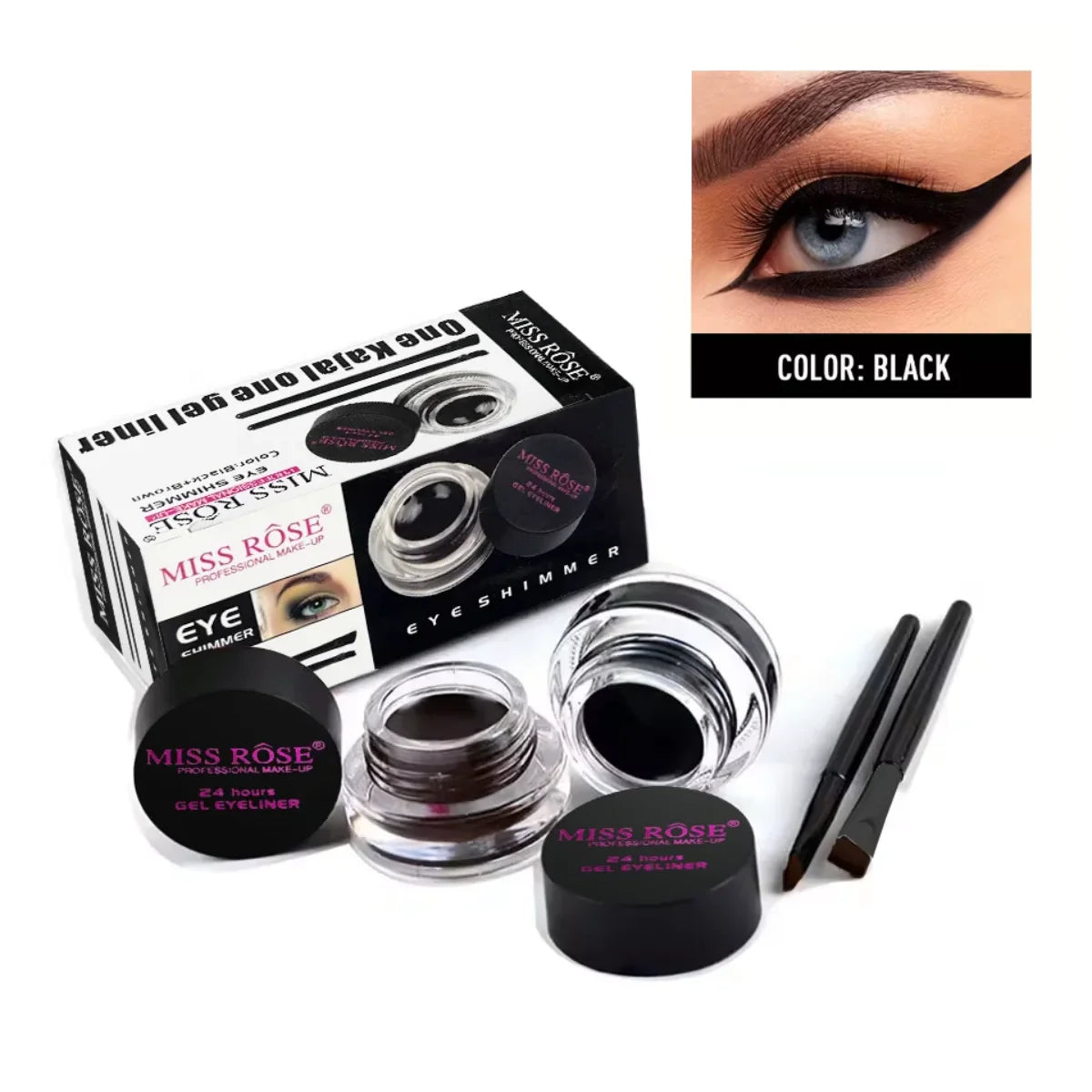 Two-Color Waterproof Eyeliner Gel Set