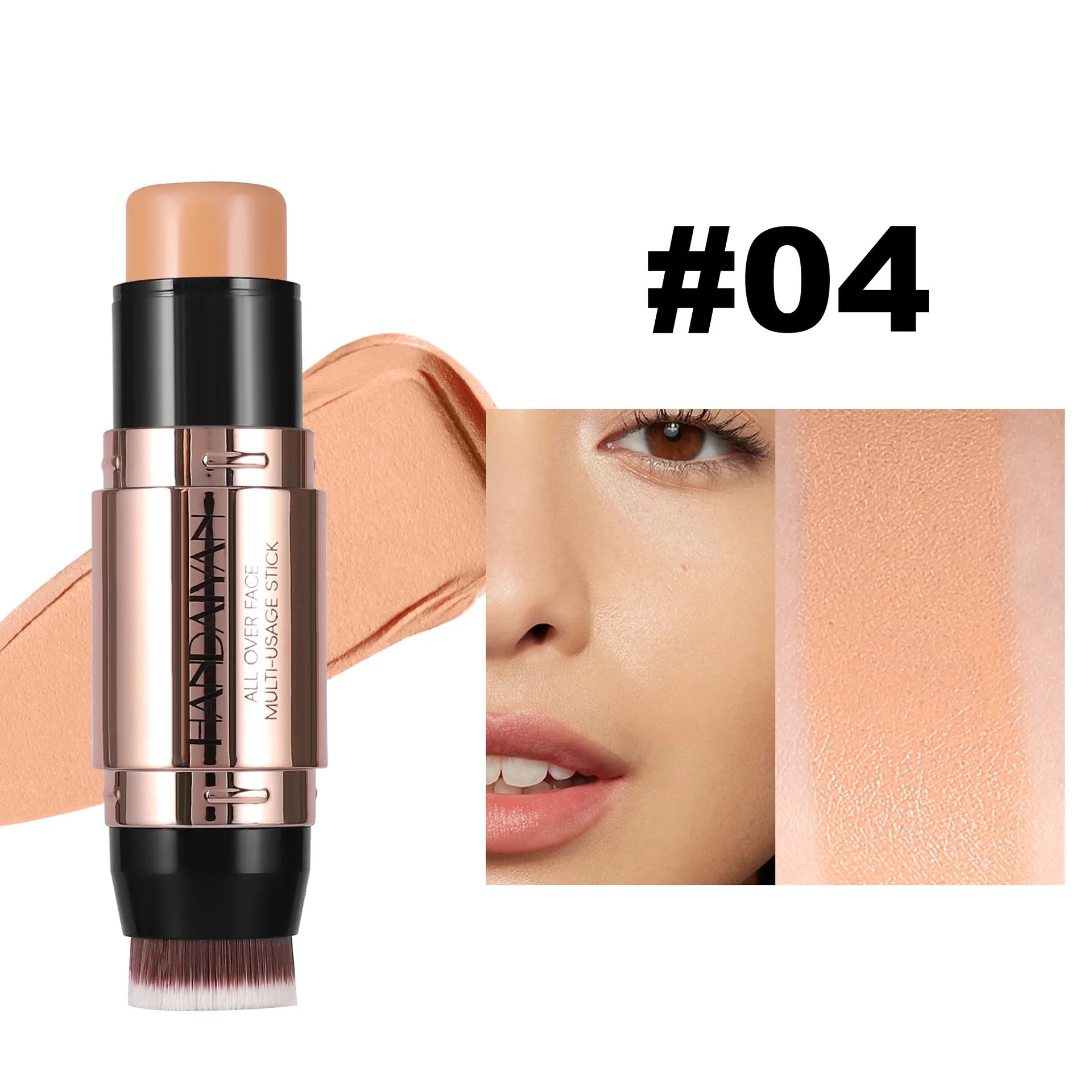 Double Head Highlighter Stick Waterproof Silky Smooth Nose Contour