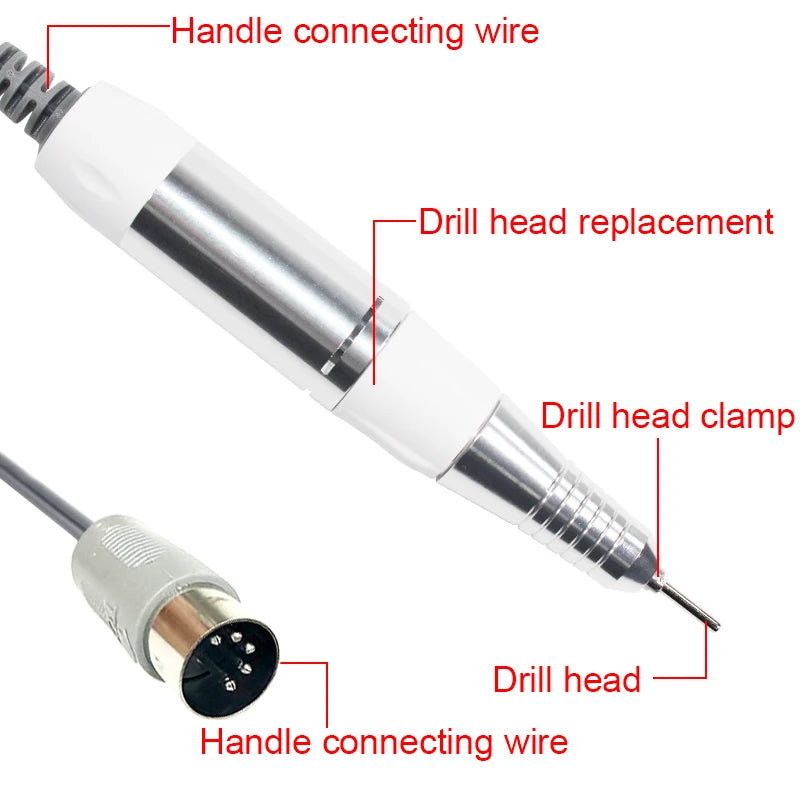 Electric Nail Drill Replacement Handpiece